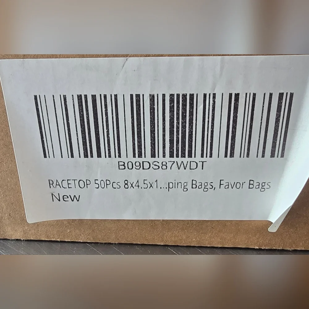 50 Brown Kraft Paper Gift Bags with Handles